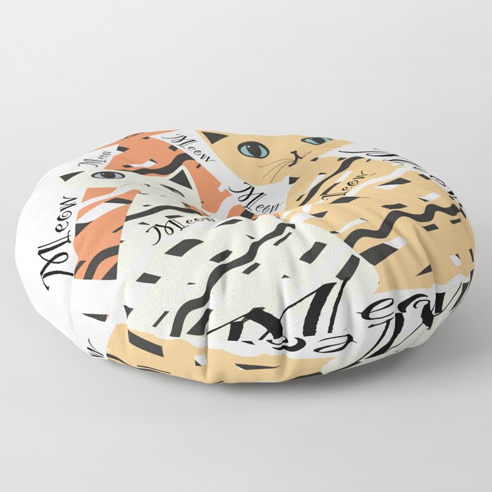 Cats And Meow Floor Pillow