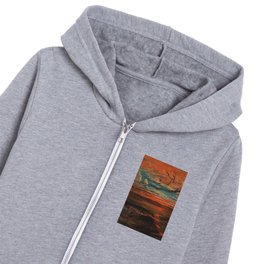 Francis Danby Sunset at Sea after a Storm Kids Zip Hoodie