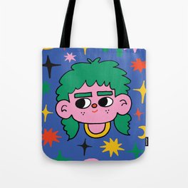 green haired girlie Tote Bag