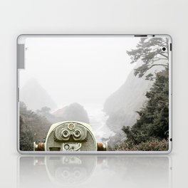 Coastal Views | Oregon Coast Foggy Day Laptop Skin