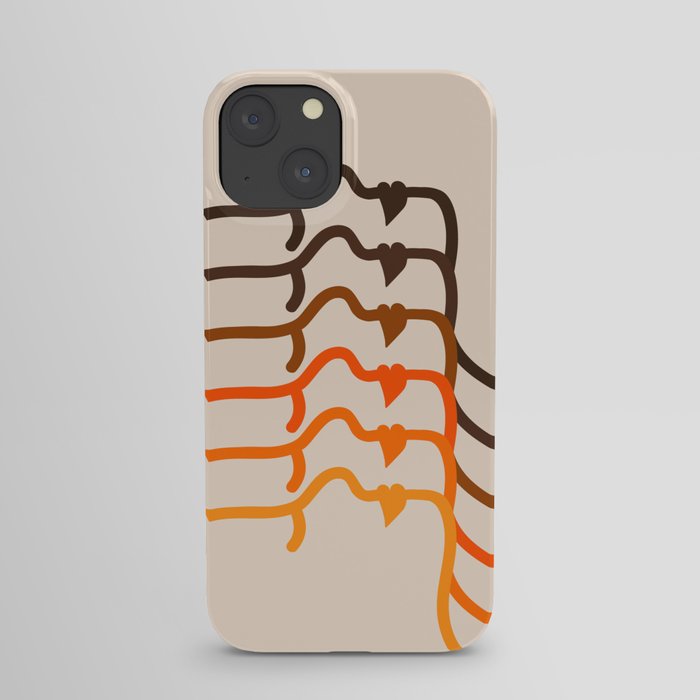 Golden Silhouettes iPhone Case