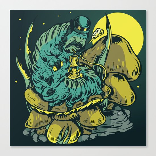 The Night Of The Caterpillar Canvas Print