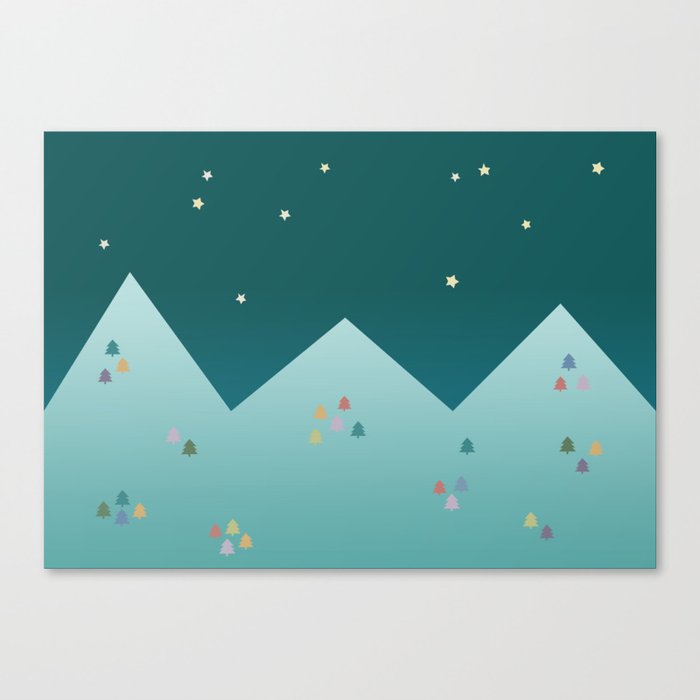 Winter Night Canvas Print