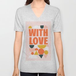 With Love V Neck T Shirt