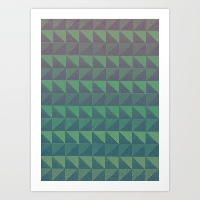 triangle gradient Art Print