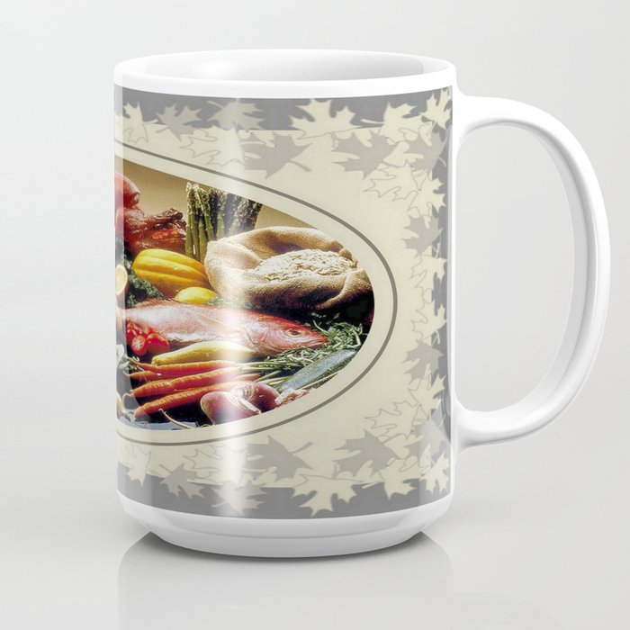 Thanksgiving Dinner And Autumn Decoration Coffee Mug By Taiche