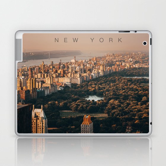 New York City Manhattan skyline and Central Park Laptop & iPad Skin