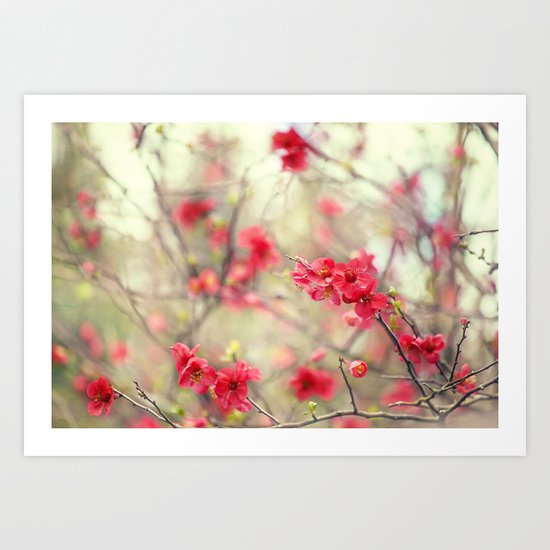 Dancing Quince Art Print