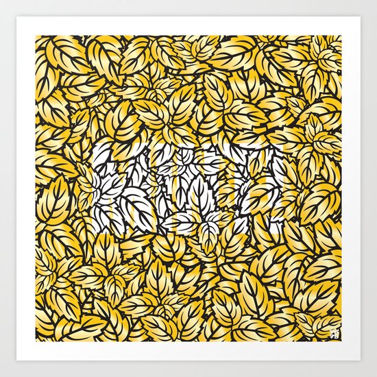 Mint! (Gold) Art Print