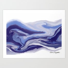Liquid Purple Art Print