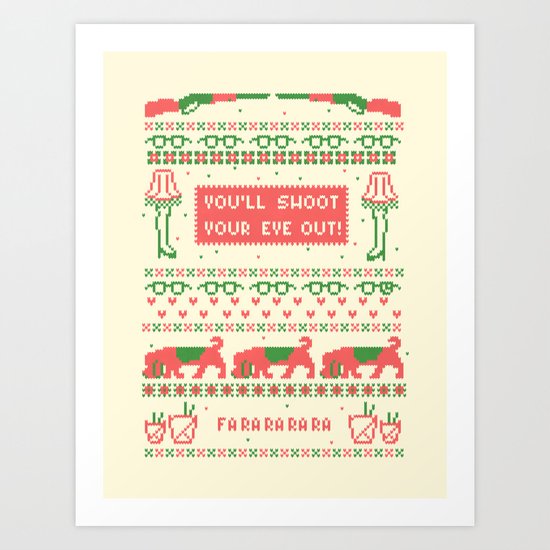 A Christmas Sweater Art Print