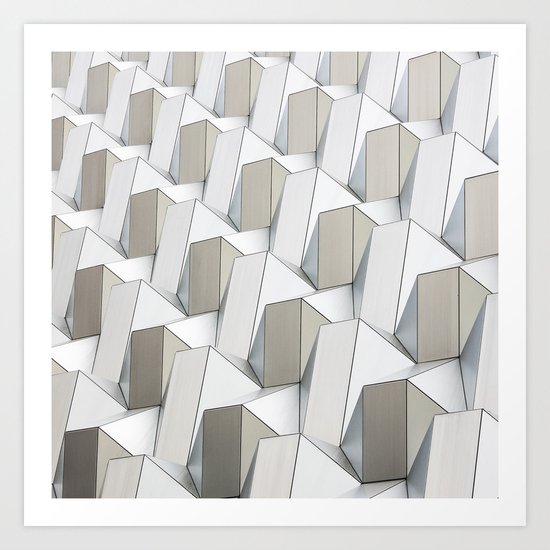 Pattern cubism Art Print
