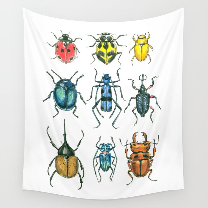 Beetles Wall Tapestry