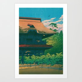 Kencho Temple Kamakura by Kawase Hasui Art Print