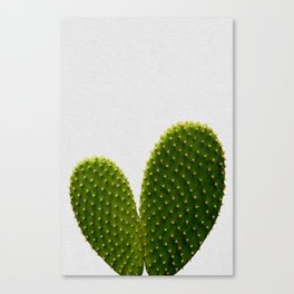 Heart Cactus Canvas Print