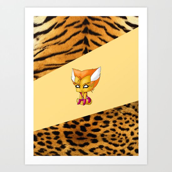 Chibi Feral Art Print