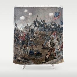 The Battle of Spotsylvania Court House - Civil War Shower Curtain