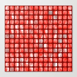 RED Wallpaper Squares. Canvas Print