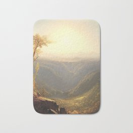 A Gorge in the Mountains by Sanford Robinson Gifford 1862 Bath Mat | Nursery Popular And, Watercolor Abstract, Color Graphicdesign, Love Living Bath Oil, Floral Flowers Plant, Retro Midcentury Bed, Flower Plants Trees, Illustration Drawing, College Dorm Room Of, Nature Decor Vibes 