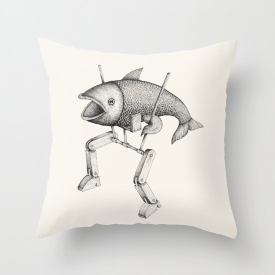 'Evolution I' Throw Pillow