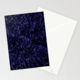 Dark Cold Glitch Distortion Stationery Card