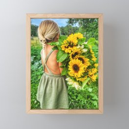 Sunflower Dreams #1 Framed Mini Art Print