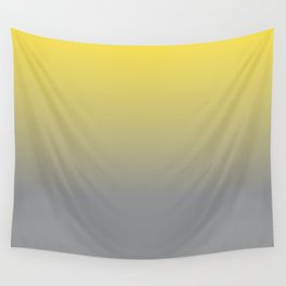 Ombre | Color Gradients | Gradient | Illuminating | Ultimate Gray | Colors of the Year 2021 | Wall Tapestry