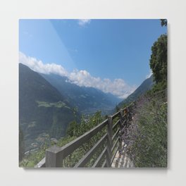 Alpine Landscape Near Meran Metal Print