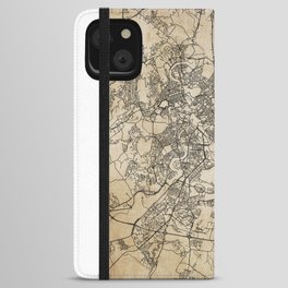 Rome italy vintage map iPhone Wallet Case