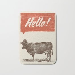 Hello ! Bath Mat | Nonsense, Engraving, Suit, Nonsens, Graphicdesign, Hat, Fun, Pirate, Funny, Wood 