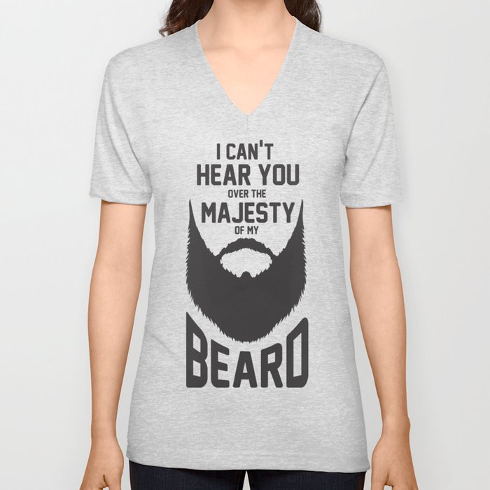 The Majestic Beard - Black V Neck T Shirt