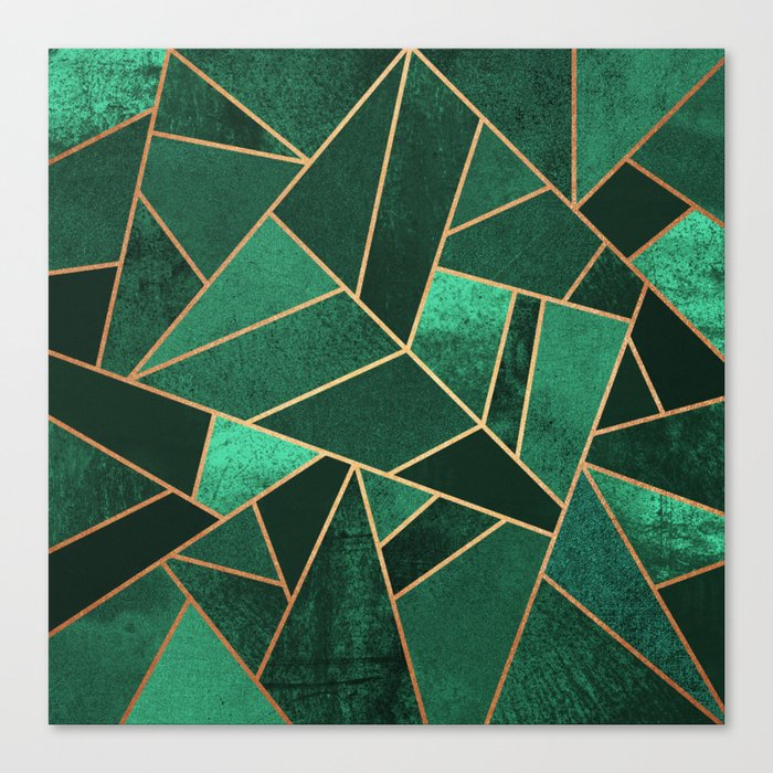 Emerald and Copper Canvas Print by Elisabeth Fredriksson | Society6
