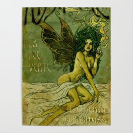 Absinthe La Fee Verte Poster