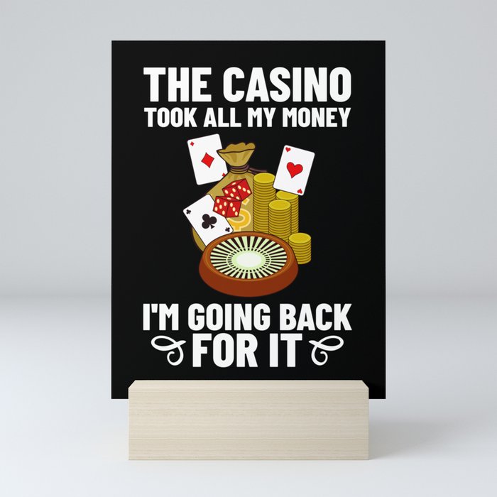 Casino Slot Machine Game Chips Card Player Mini Art Print