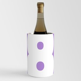 8 (White & Lavender Number) Wine Chiller