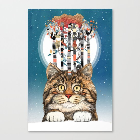 Feline Forest Canvas Print