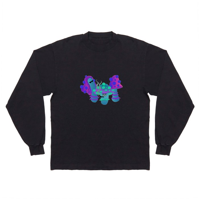 Cool Funny Shrooms Long Sleeve T Shirt