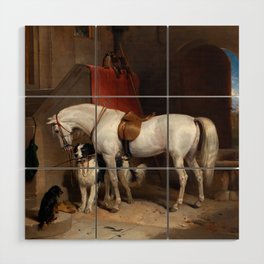 Favourites, the Property of H.R.H. Prince George of Cambridge by Edwin Landseer Wood Wall Art