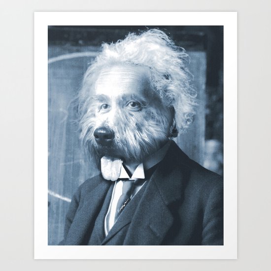 Albie Einstein Art Print