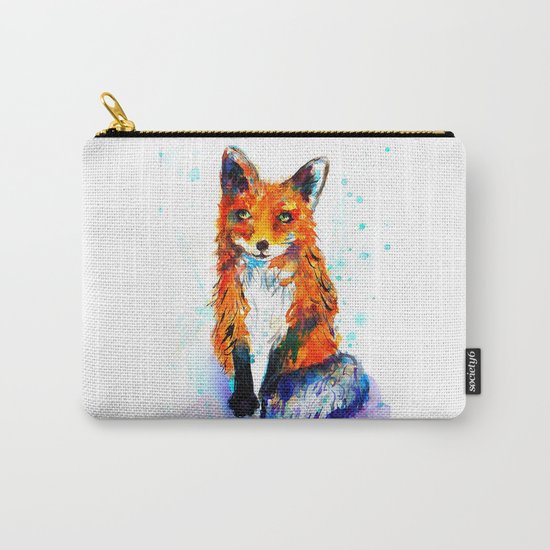Little Fox in the Snow Carry-All Pouch