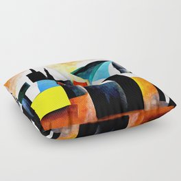 Abstract City Floor Pillow