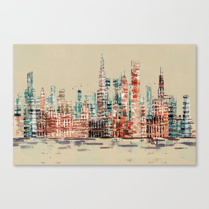 chicago city skyline Canvas Print