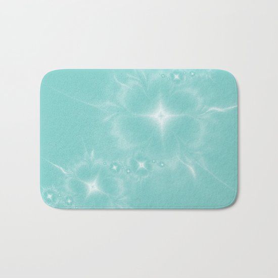 Fleur de Nuit in Aqua Tone Bath Mat