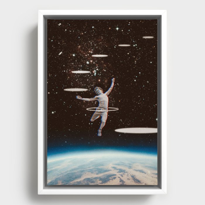 Jump to the Universe Framed Canvas