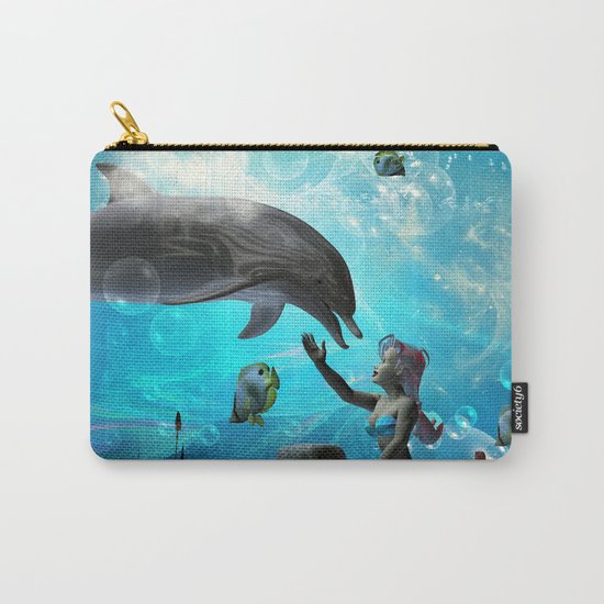 Cute mermaid Carry-All Pouch