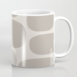 Modernist Spots 252 Linen White and Beige Mug