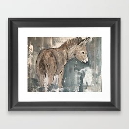 Chasing Donkeys Framed Art Print