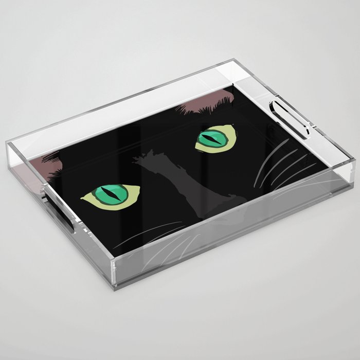 Maki cat face Acrylic Tray