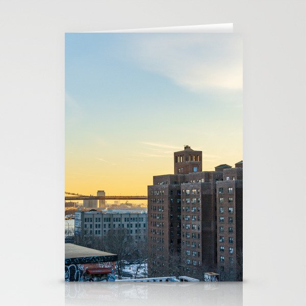 Brooklyn Bridge Sunset Stationery Cards