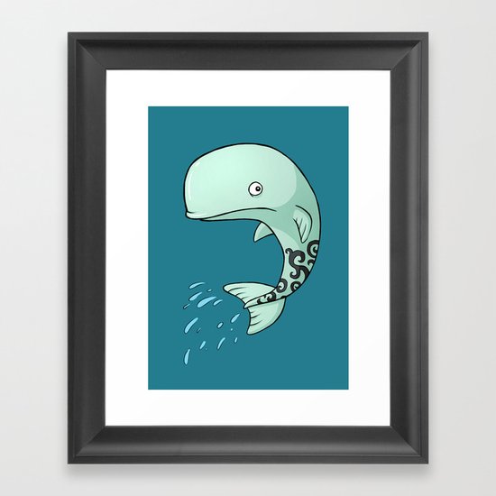 Whale Framed Art Print